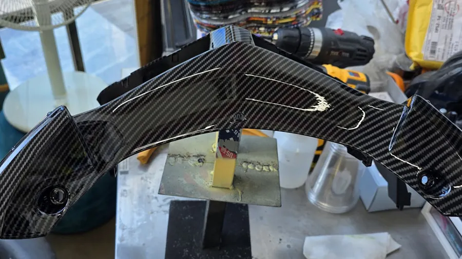 카본패턴프론트이너커버 1차코팅