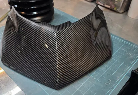 카본패턴프론트커버 1차코팅