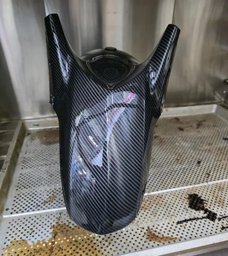 카본패턴휀더 2차코팅