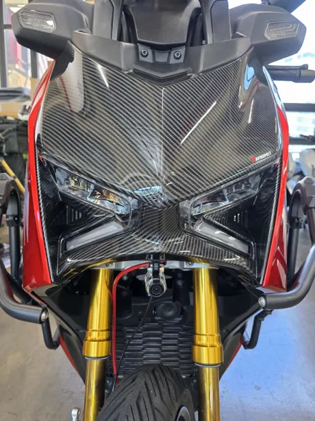 XMAX 카본패턴커버 수전사 프론트커버완성