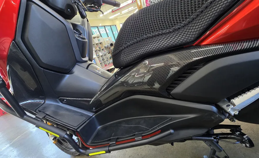 XMAX 카본패턴커버 수전사 사이드커버완성