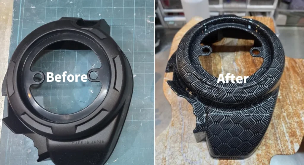 티맥스 엔진가드 리얼카본 수전사 도색